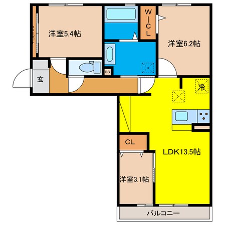 MAISON　DE　FLEURの物件間取画像